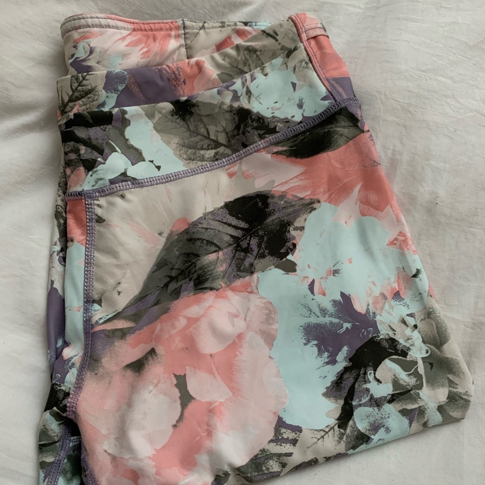 Floral print, full length leggings
